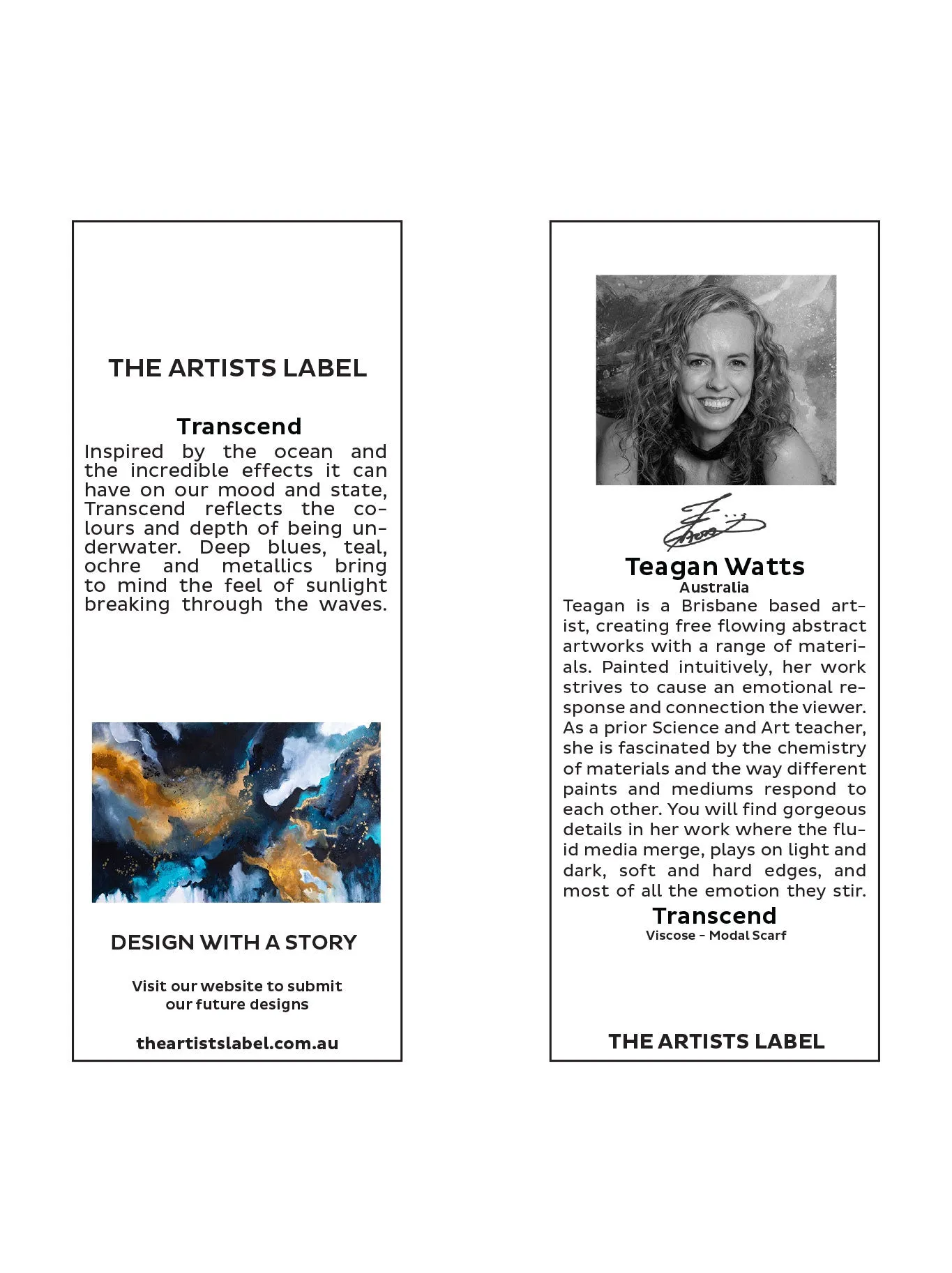 THE ARTISTS LABEL TRANSCEND SCARF sold by ENNI product image thumbnail 3
