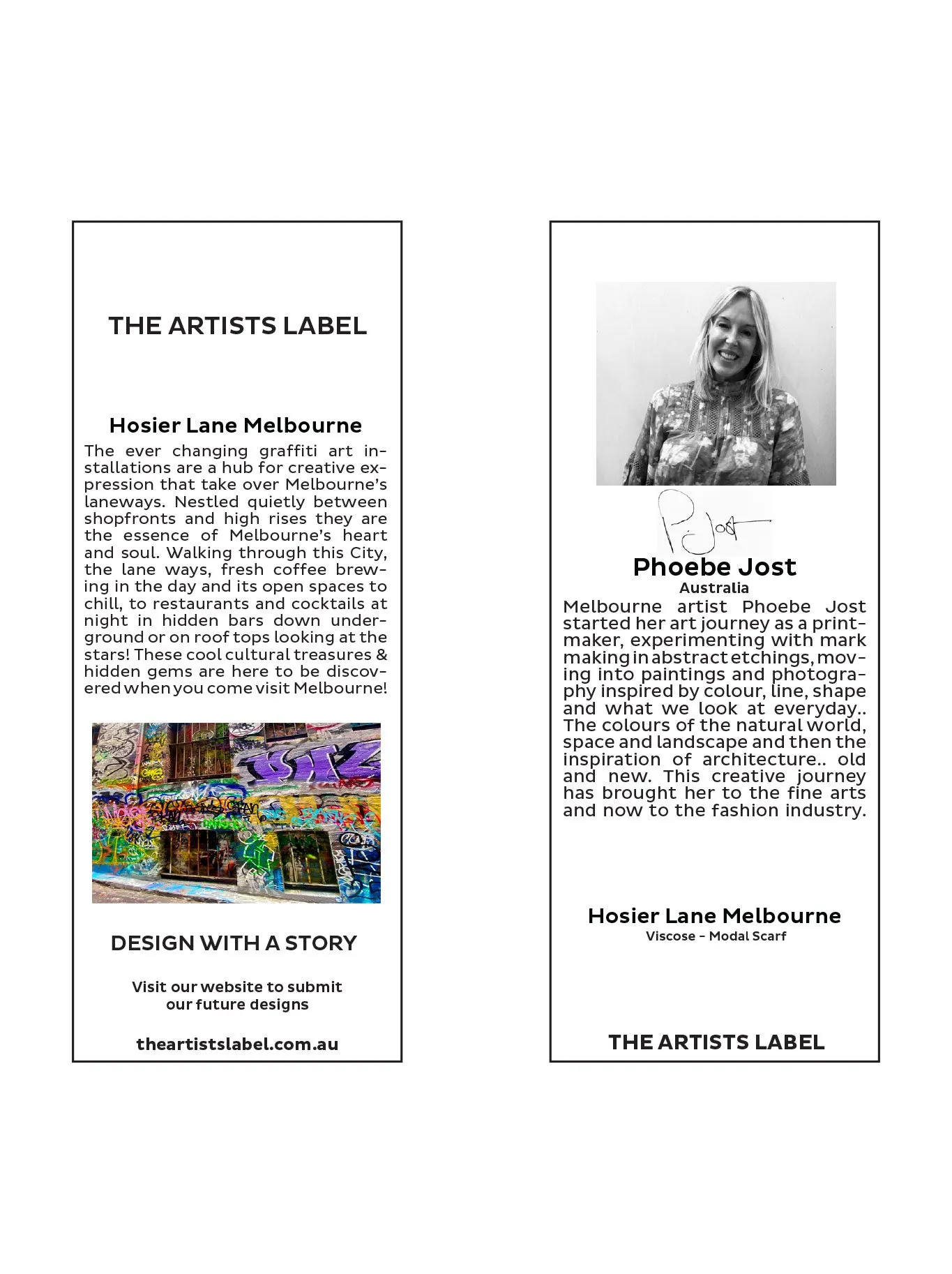 THE ARTISTS LABEL HOSIER LANE MELBOURNE SCARF sold by ENNI product image thumbnail 3