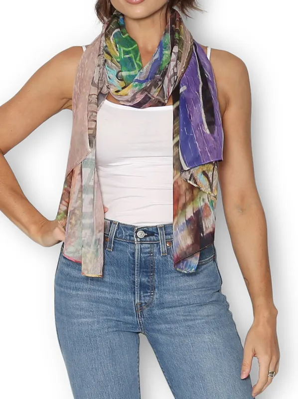 THE ARTISTS LABEL HOSIER LANE MELBOURNE SCARF sold by ENNI
