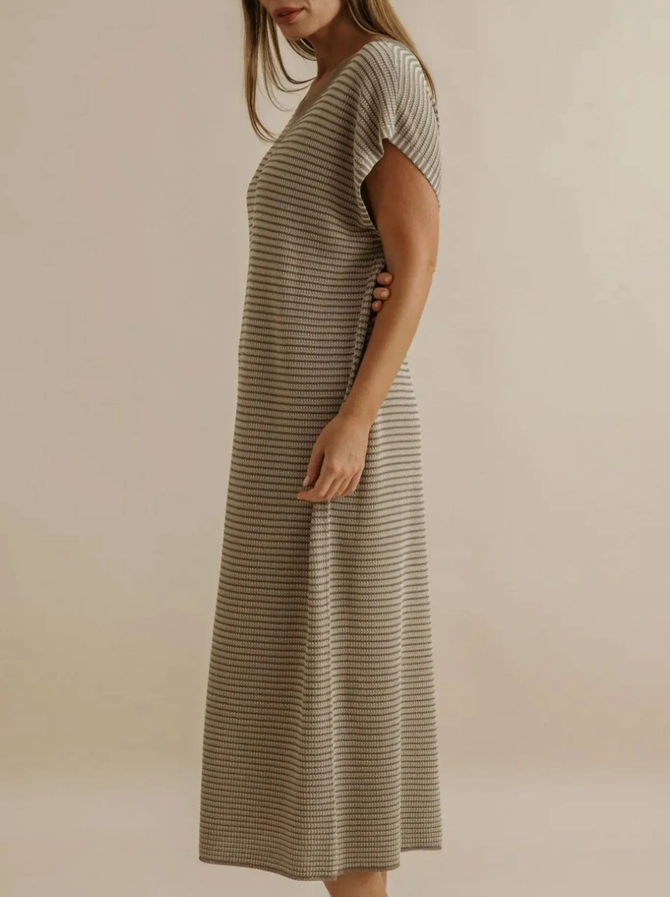 TALAMAYA LATTICE KNITTED DRESS sold by ENNI product image thumbnail 3