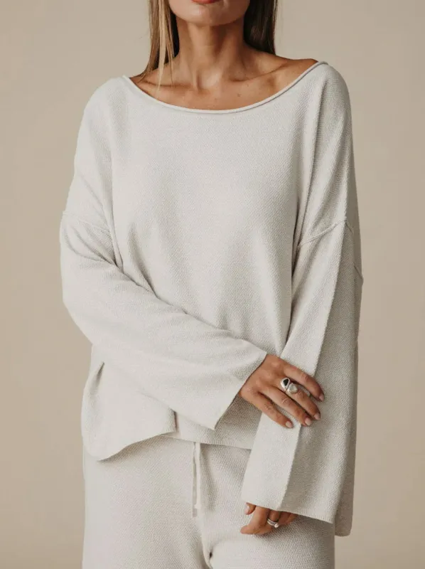 TALAMAYA RETREAT COTTON TWIST PULLOVER sold by ENNI
