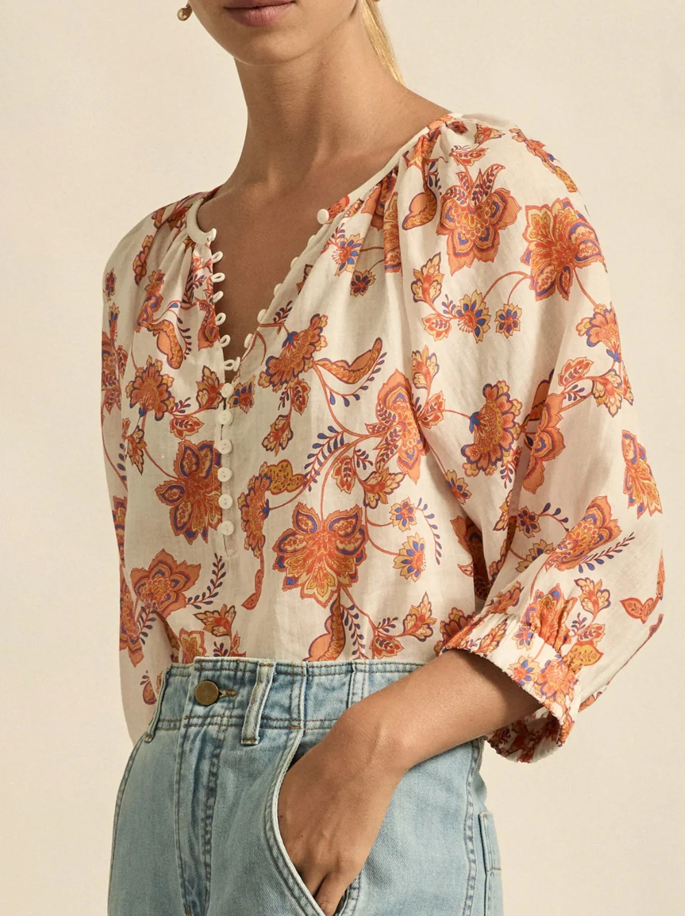 ZOE KRATZMANN TRANQUIL PRINTED TOP sold by ENNI product image thumbnail 3