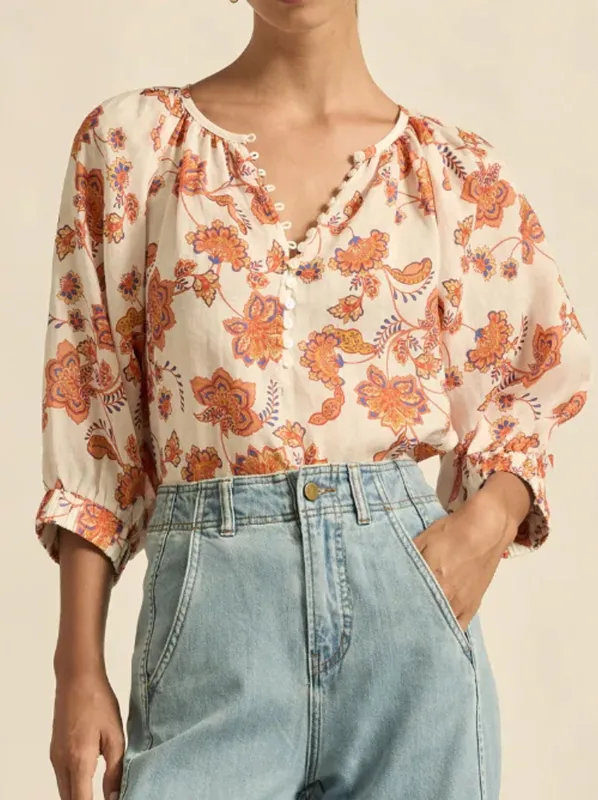 ZOE KRATZMANN TRANQUIL PRINTED TOP sold by ENNI