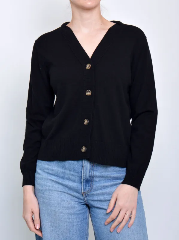 JAMES MELBOURNE VEE BUTTON CARDI sold by ENNI