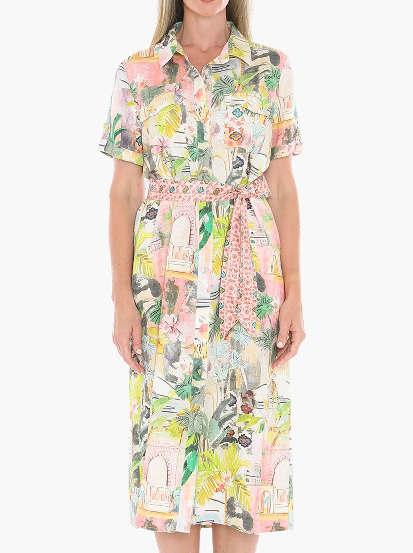 JUMP TIGER ISLAND TIE DRESS sold by ENNI