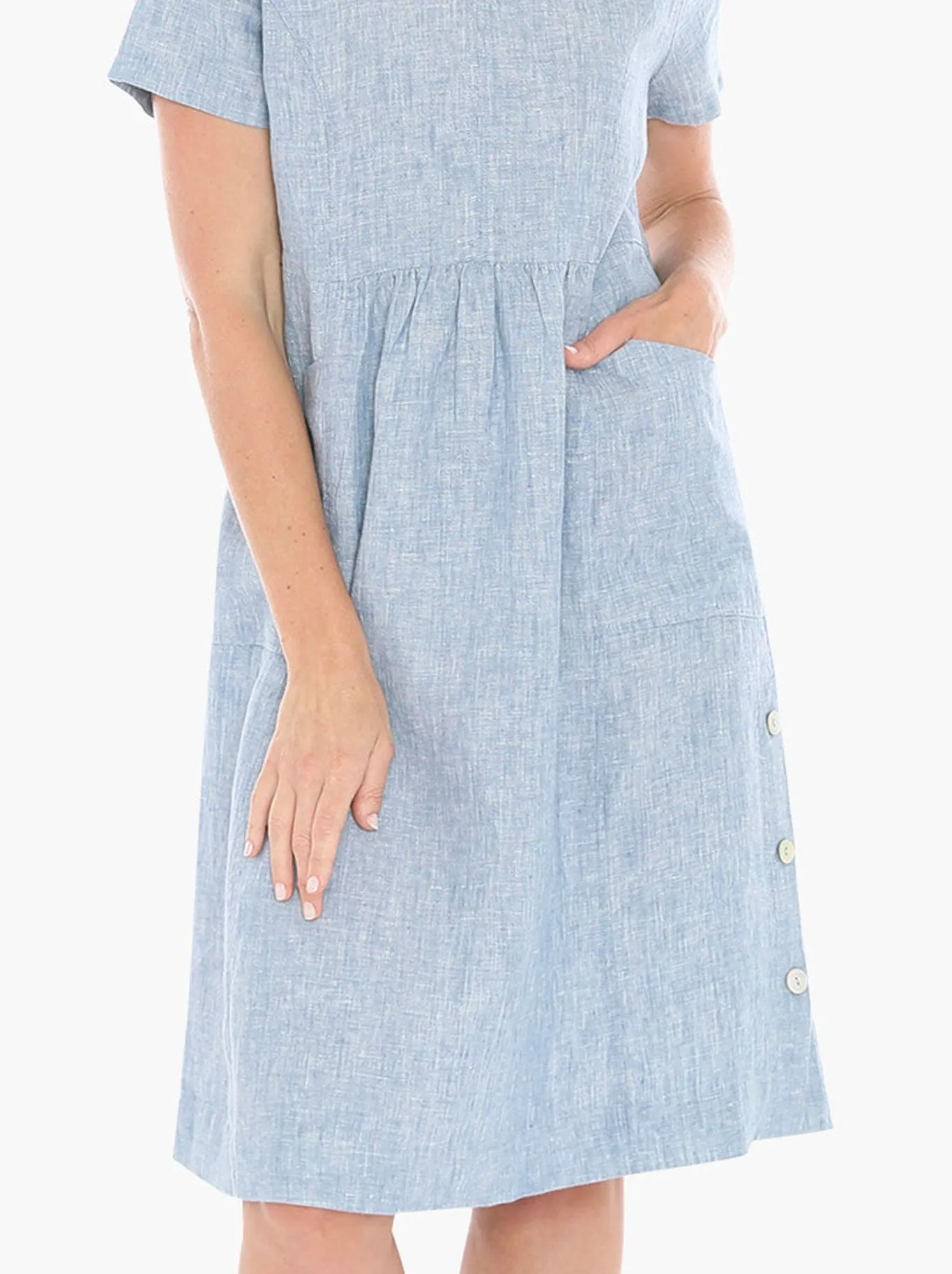 JUMP SIDE BUTTON DRESS sold by ENNI product image thumbnail 3