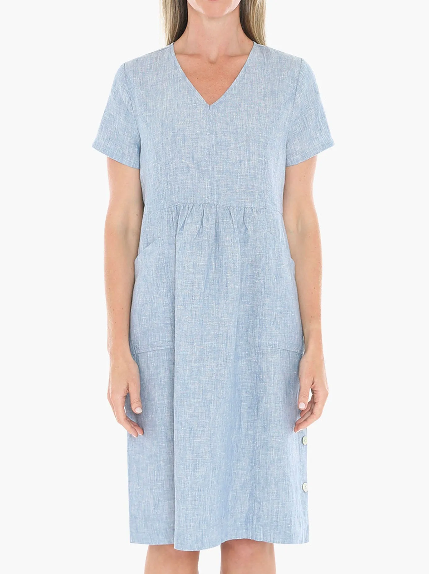 JUMP SIDE BUTTON DRESS sold by ENNI