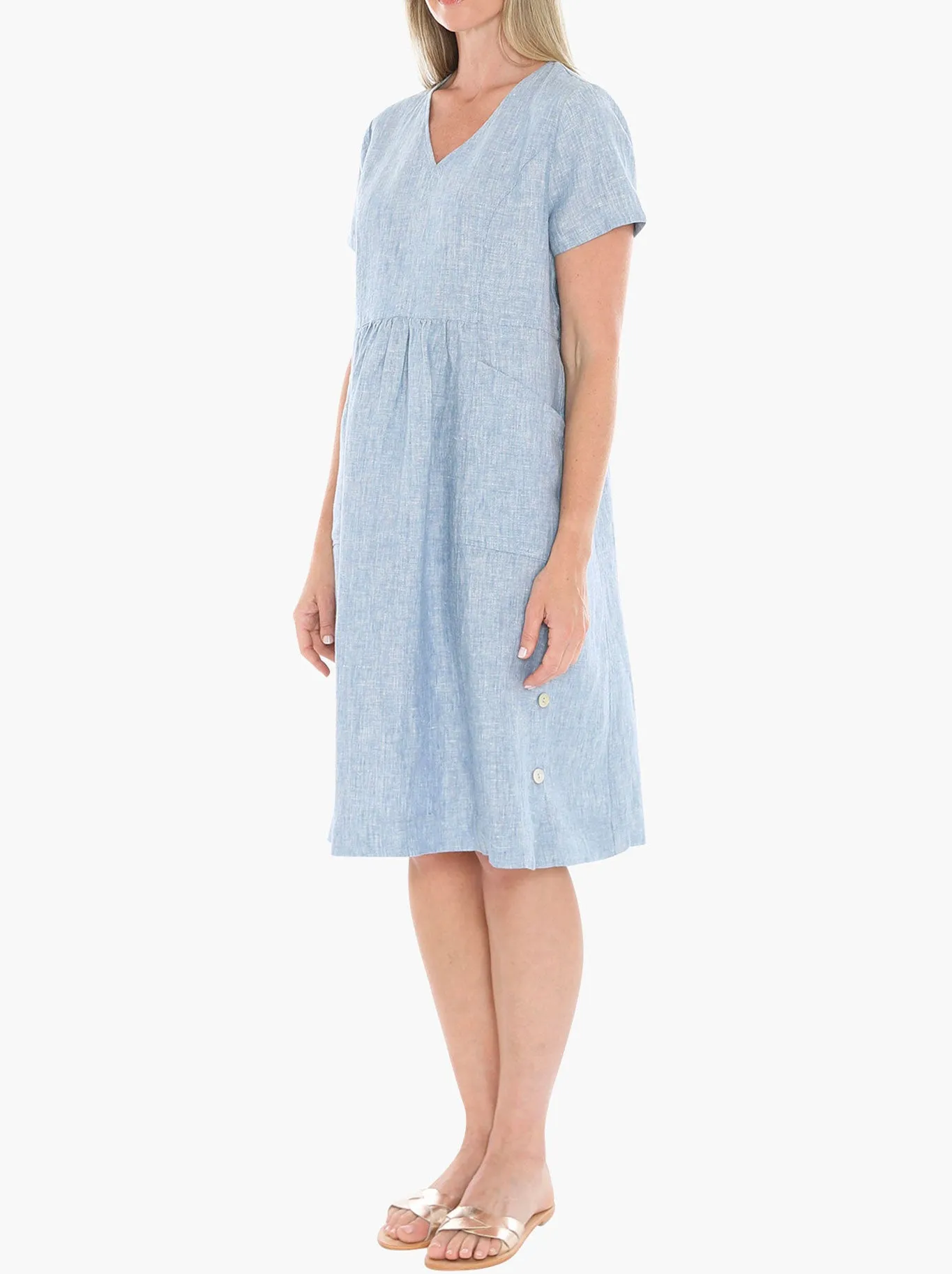 JUMP SIDE BUTTON DRESS sold by ENNI product image thumbnail 2