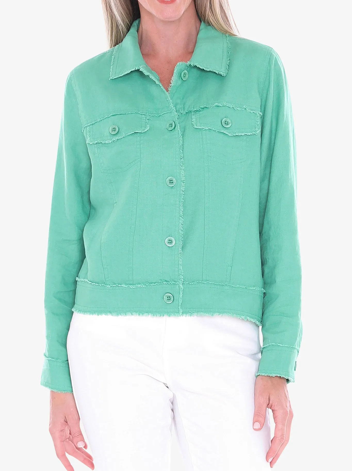 JUMP RAW EDGE JACKET sold by ENNI