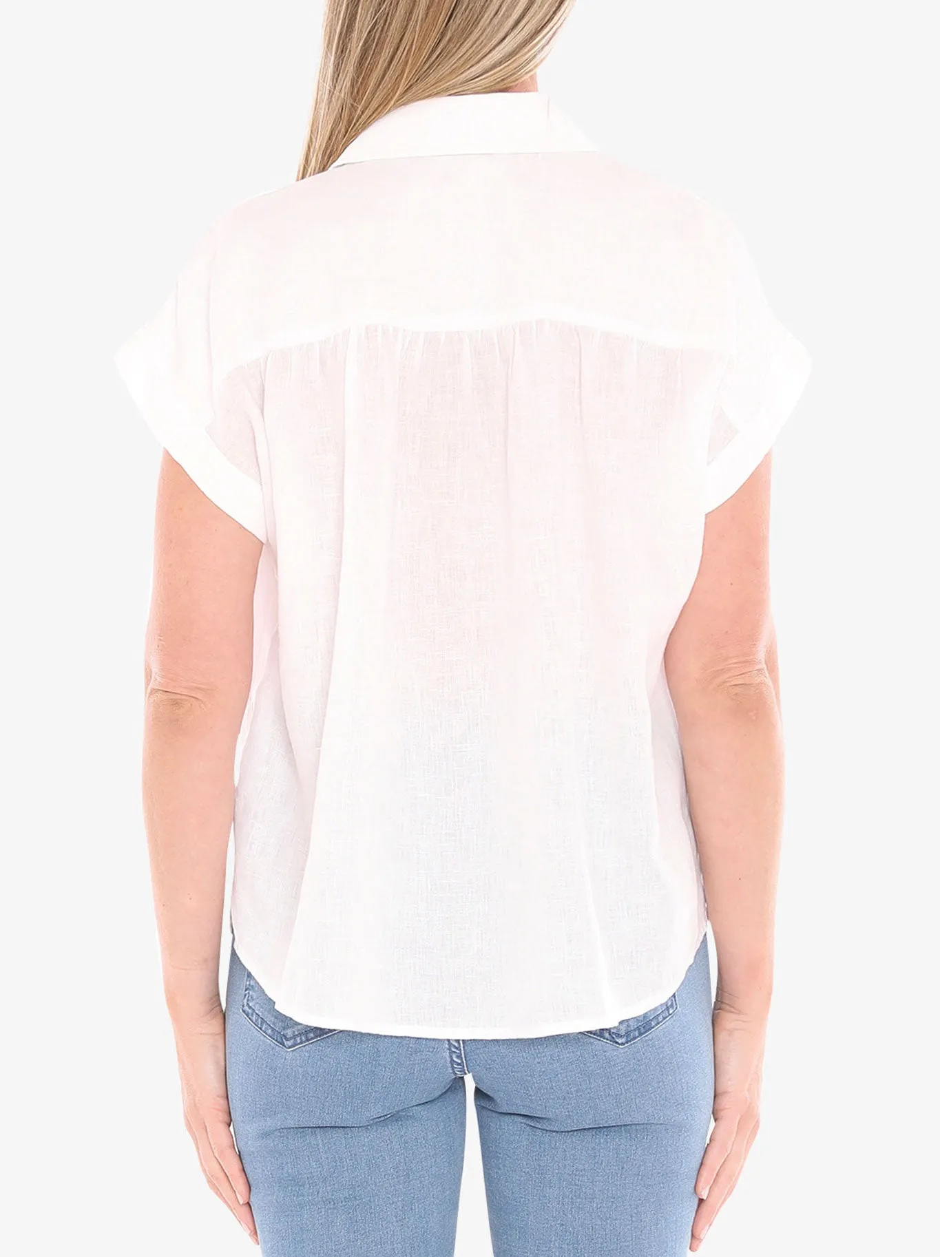 JUMP GATHER SHORT SLEEVE SHIRT sold by ENNI product image thumbnail 3