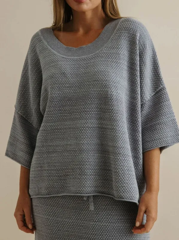 TALAMAYA CORAL KNITTED TEE PULLOVER sold by ENNI