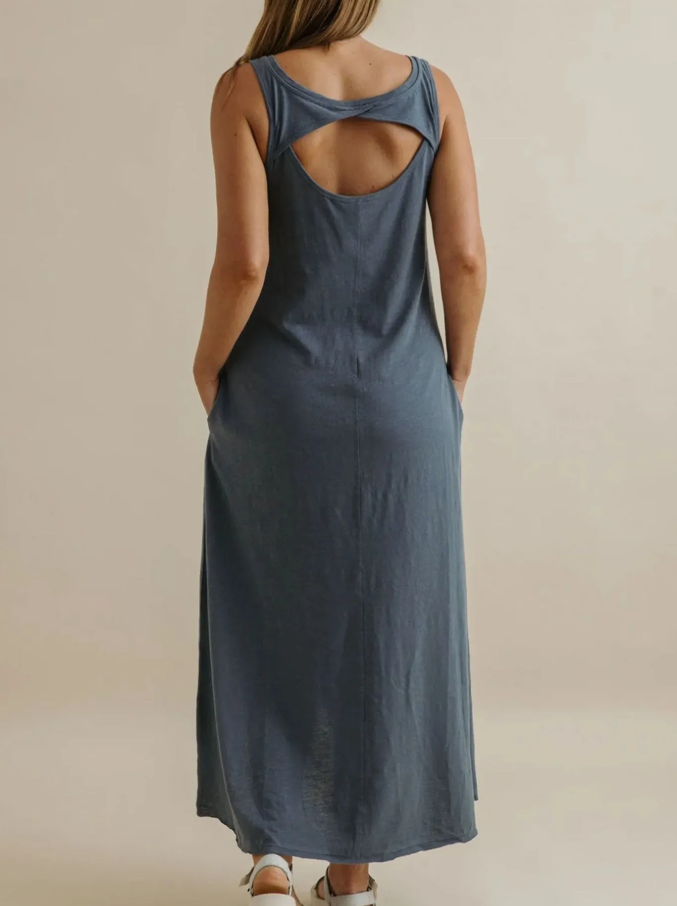 TALAMAYA SHORELINE FINE SLUB BREEZE DRESS sold by ENNI product image thumbnail 3