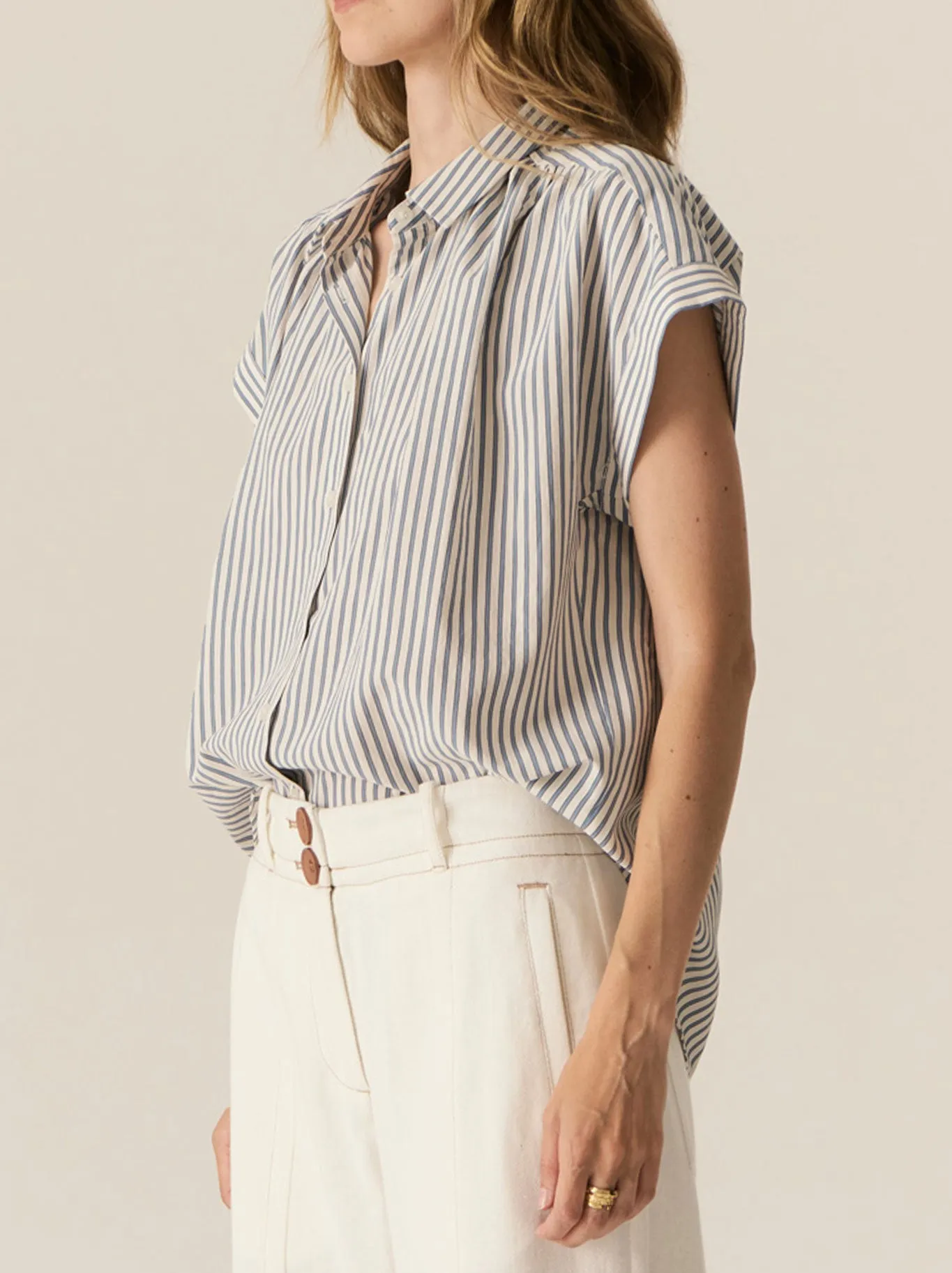 POL VIRA CAP SLEEVE SHIRT sold by ENNI product image thumbnail 3