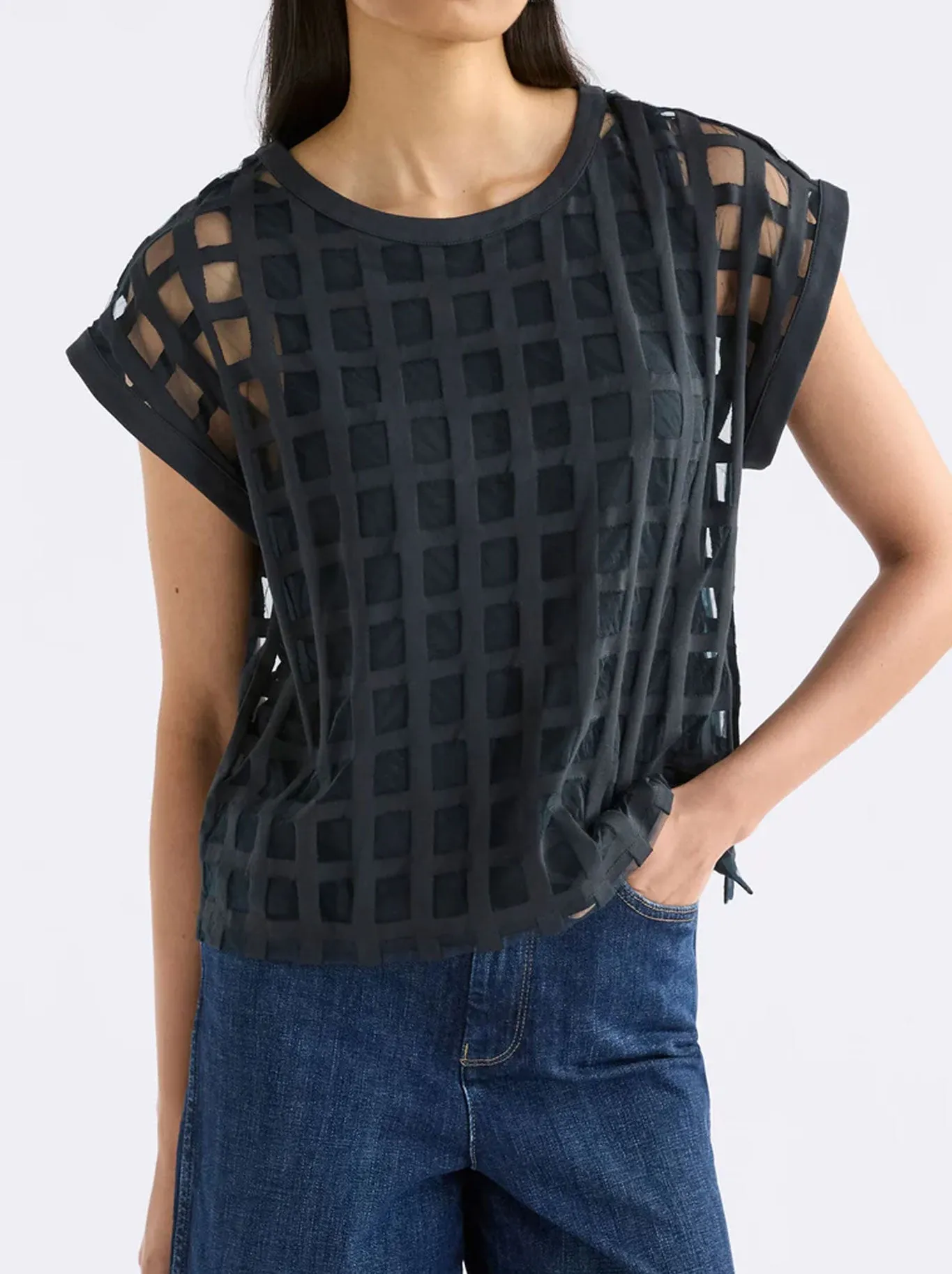 ELK GRID BURNOUT TOP sold by ENNI