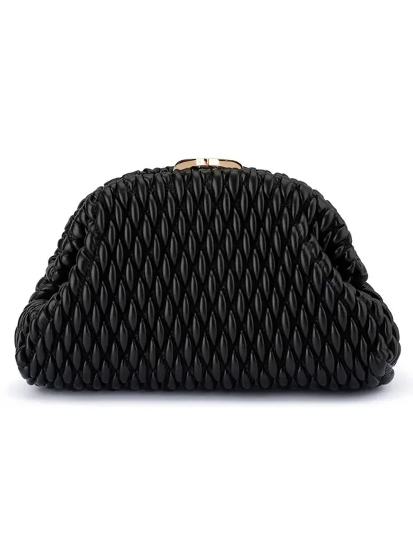 OLGA BERG PAIGE TEXTURED CLUTCH made by Olga Berg