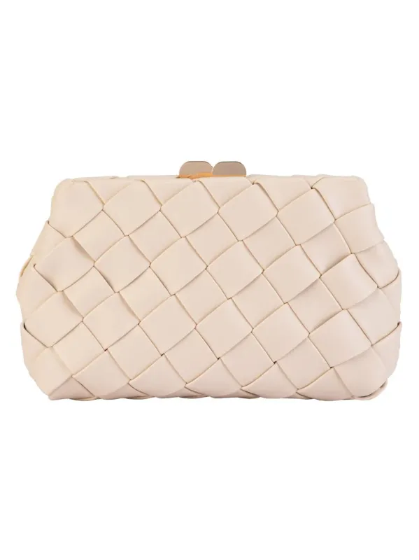 OLGA BERG QUINN WOVEN CLUTCH sold by ENNI