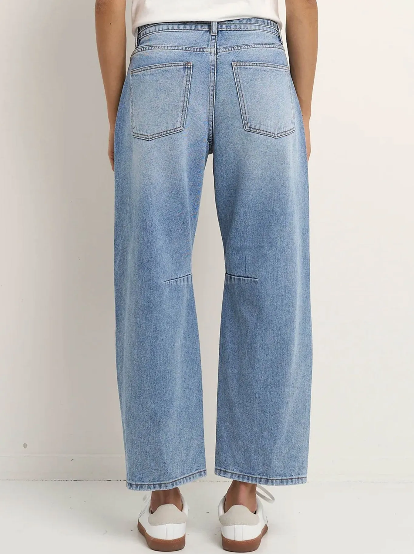 STORIES BE TOLD CAMPUS TIE WAIST BARREL JEAN sold by ENNI product image thumbnail 4