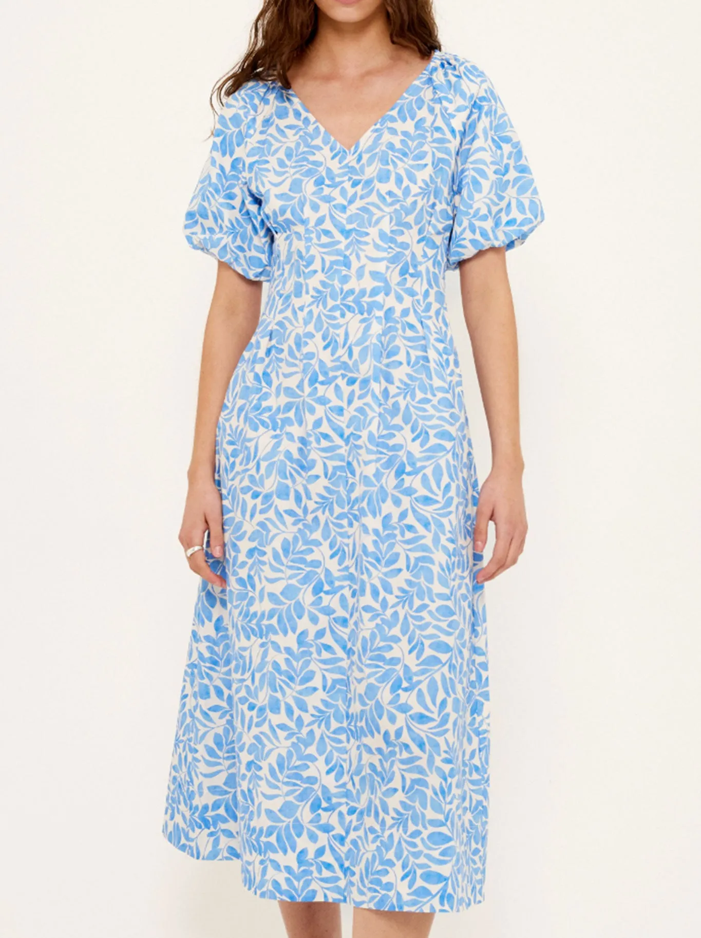 STAPLE THE LABEL SOLEA V-NECK MIDI DRESS sold by ENNI