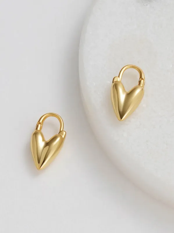 ZAFINO JESS HEART HOOP sold by ENNI