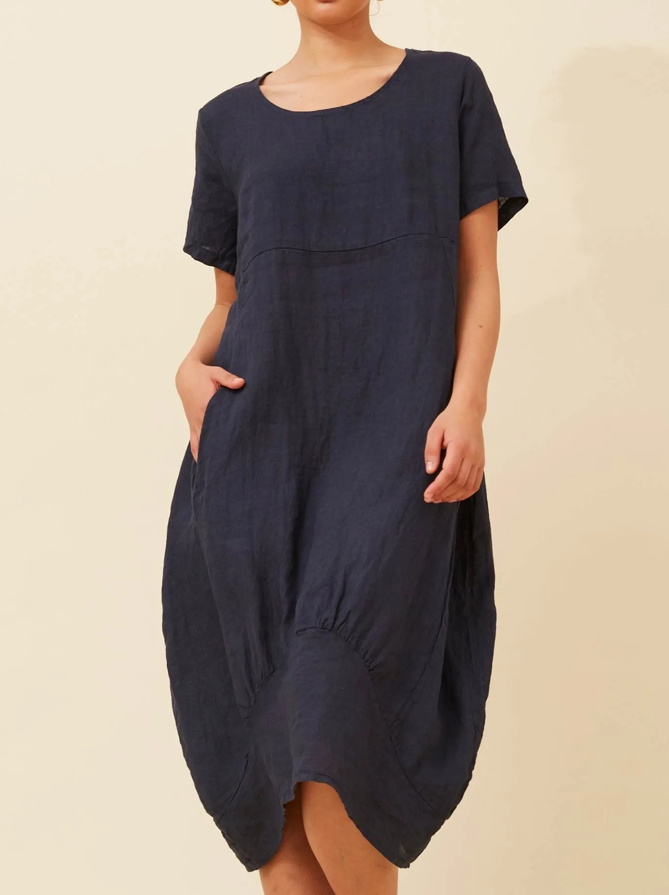 BOTTEGA MODA LINEN MIDI DRESS sold by ENNI product image thumbnail 2