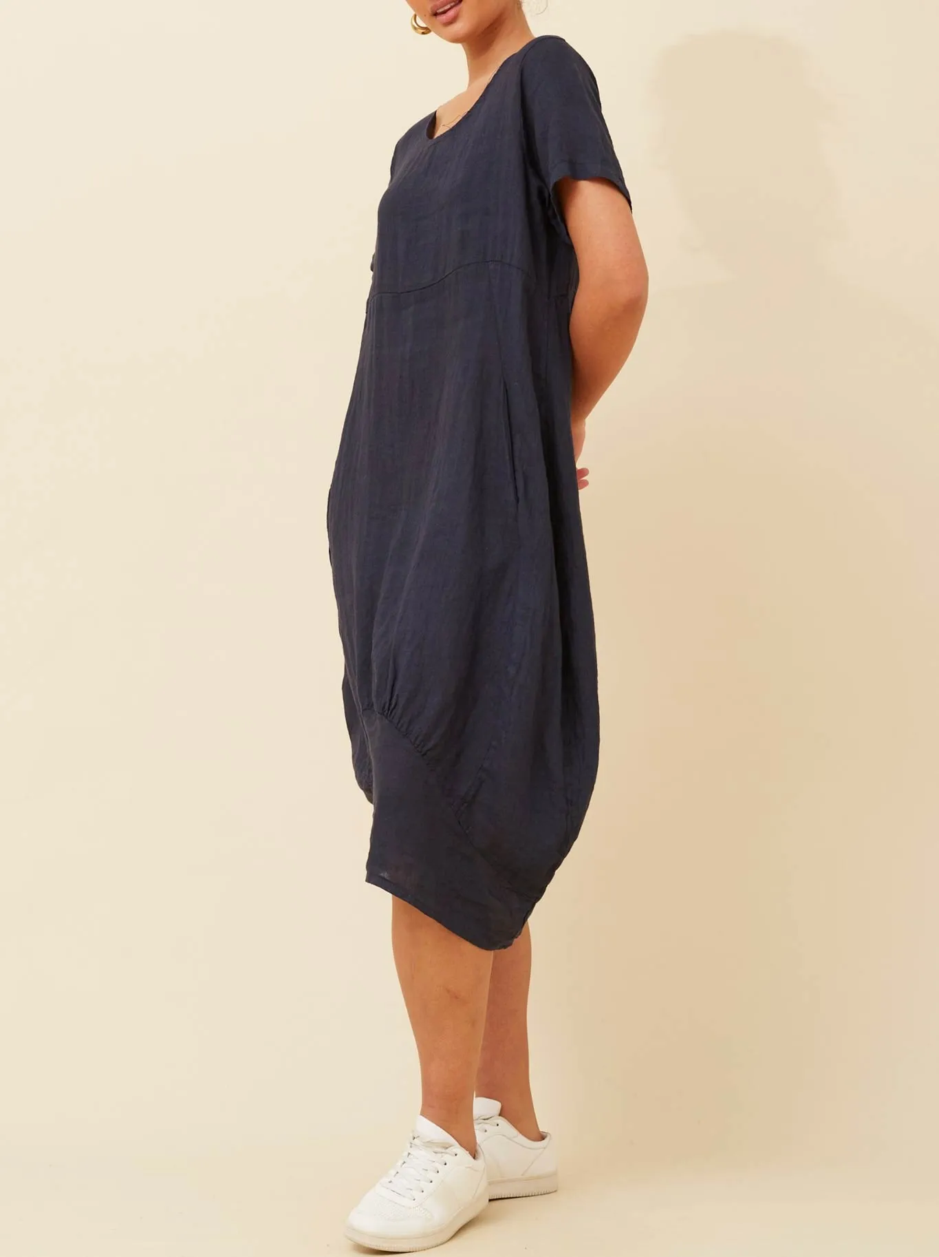 BOTTEGA MODA LINEN MIDI DRESS sold by ENNI product image thumbnail 5