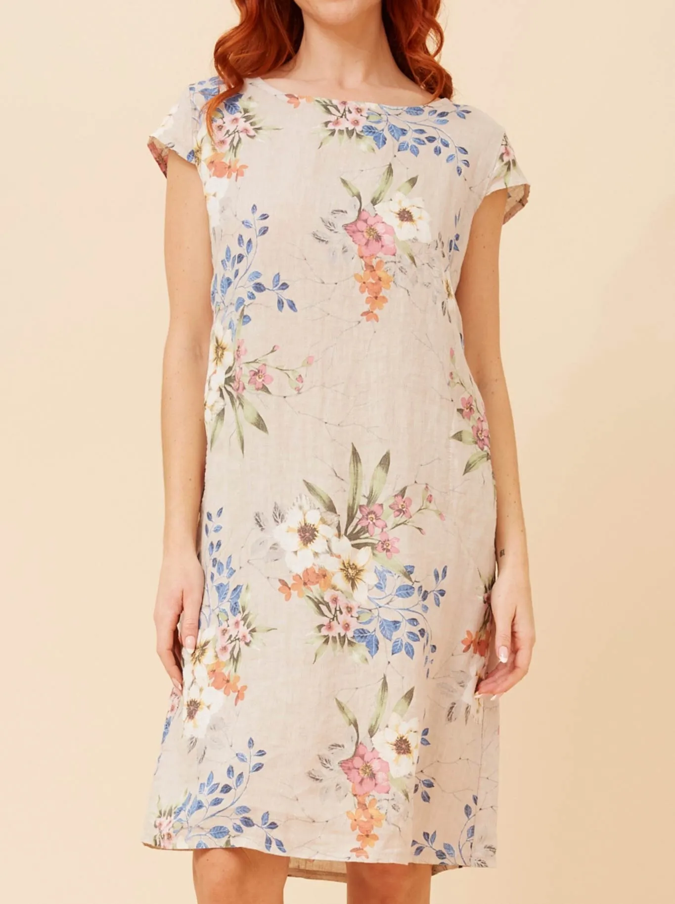 BOTTEGA MODA LINEN FLORAL DRESS sold by ENNI