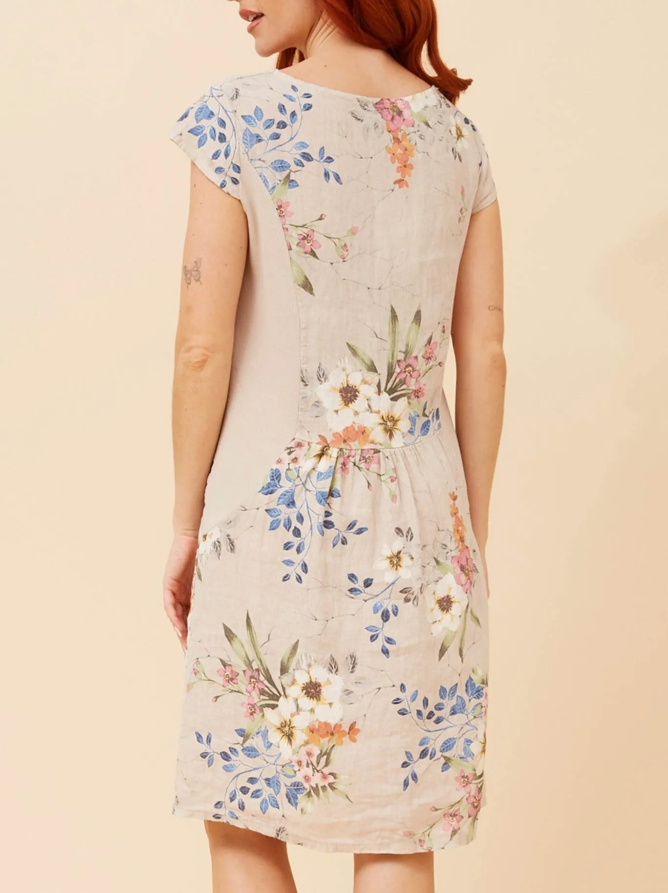 BOTTEGA MODA LINEN FLORAL DRESS sold by ENNI product image thumbnail 3