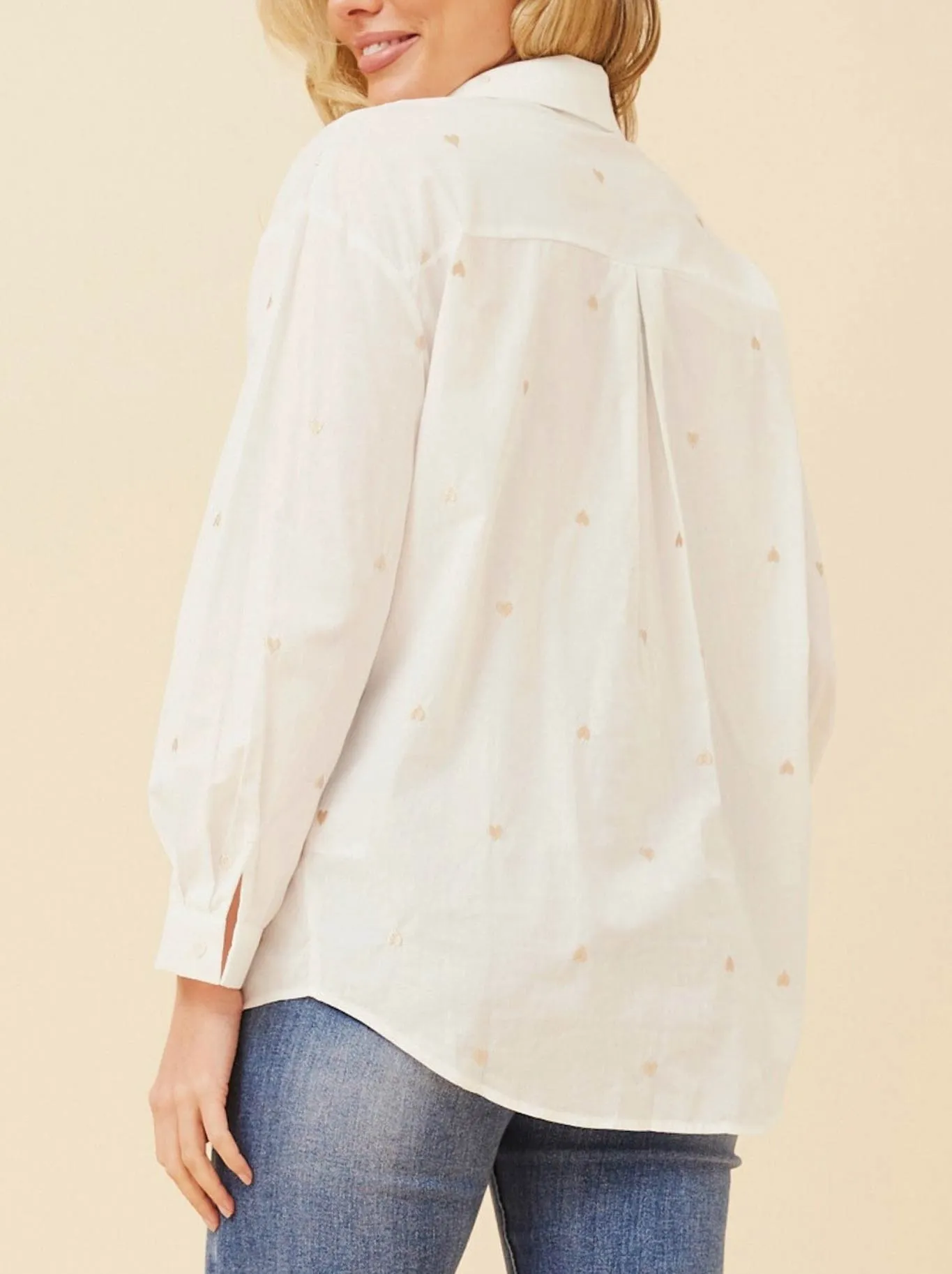 CAROLINE K MORGAN EMBROIDERED HEART SHIRT sold by ENNI product image thumbnail 3