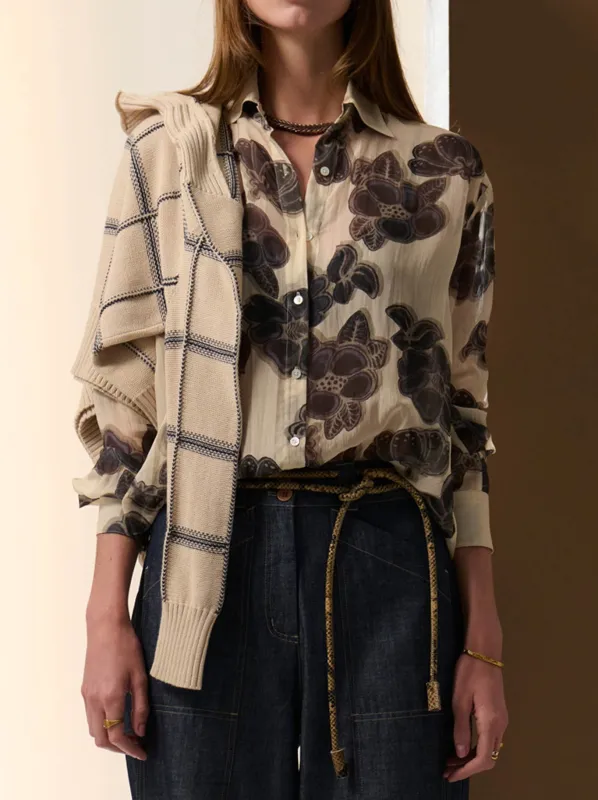 POL AMARA SILK SHIRT made by ENNI