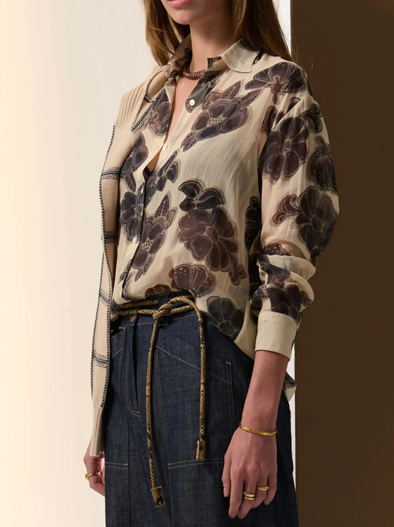 POL AMARA SILK SHIRT sold by ENNI product image thumbnail 3