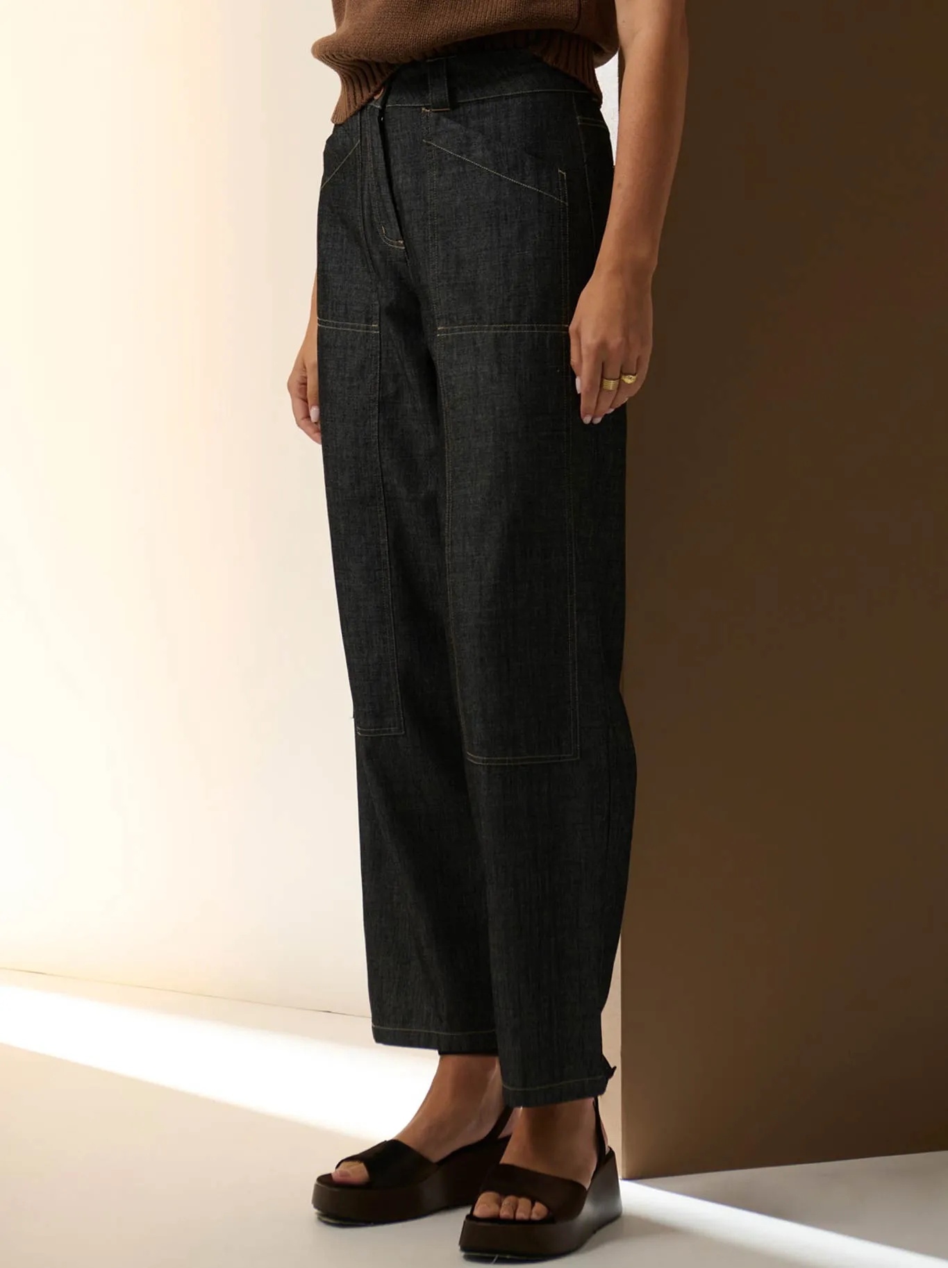 POL MUHLE DENIM BARREL PANT sold by ENNI product image thumbnail 4