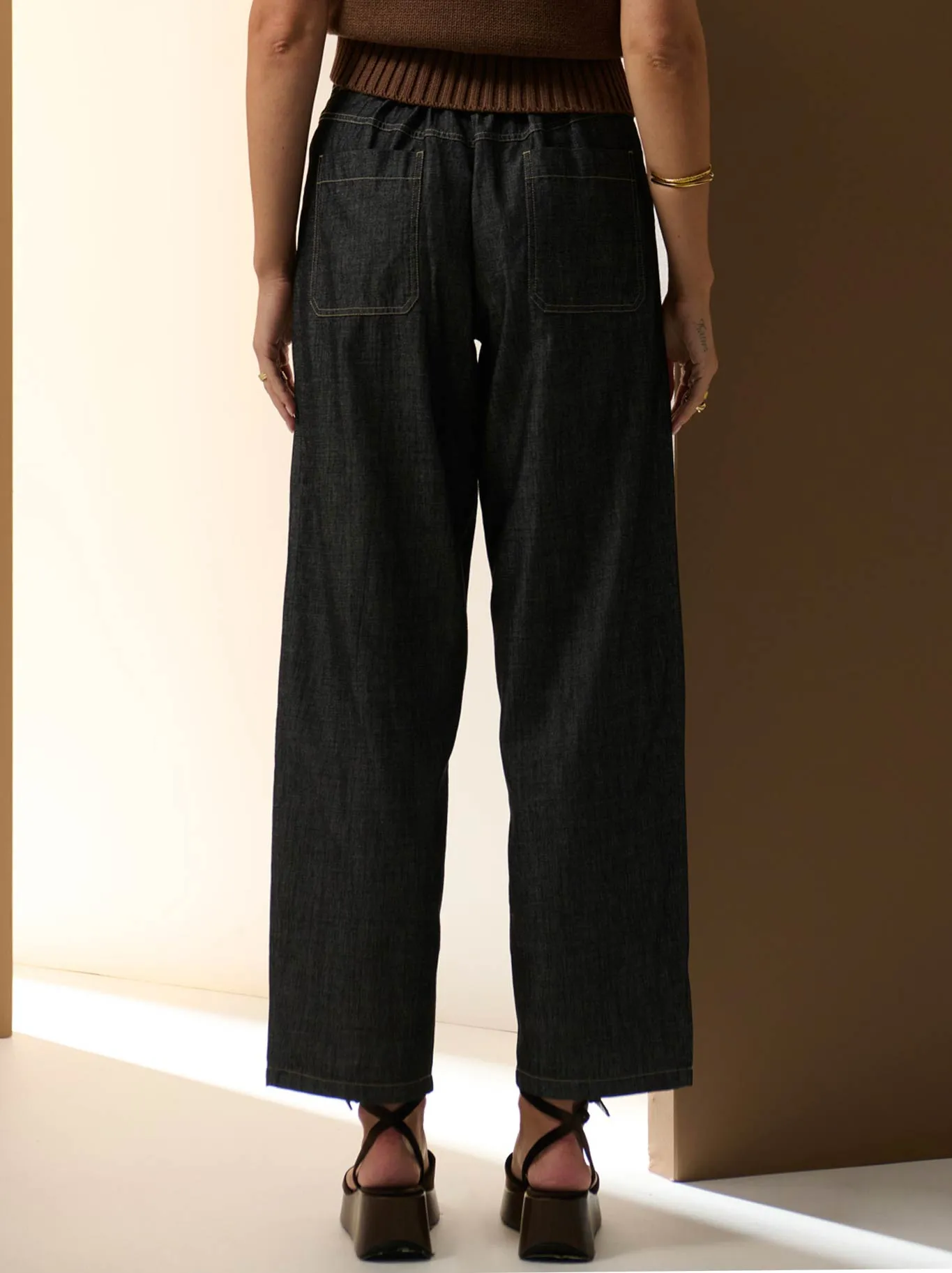 POL MUHLE DENIM BARREL PANT sold by ENNI product image thumbnail 5