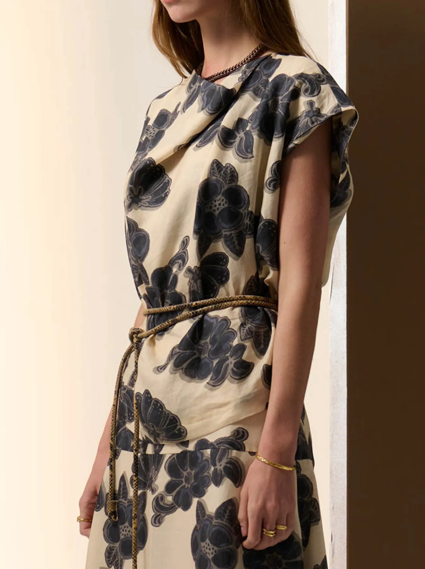 POL AMARA DRAPED TOP sold by ENNI product image thumbnail 3