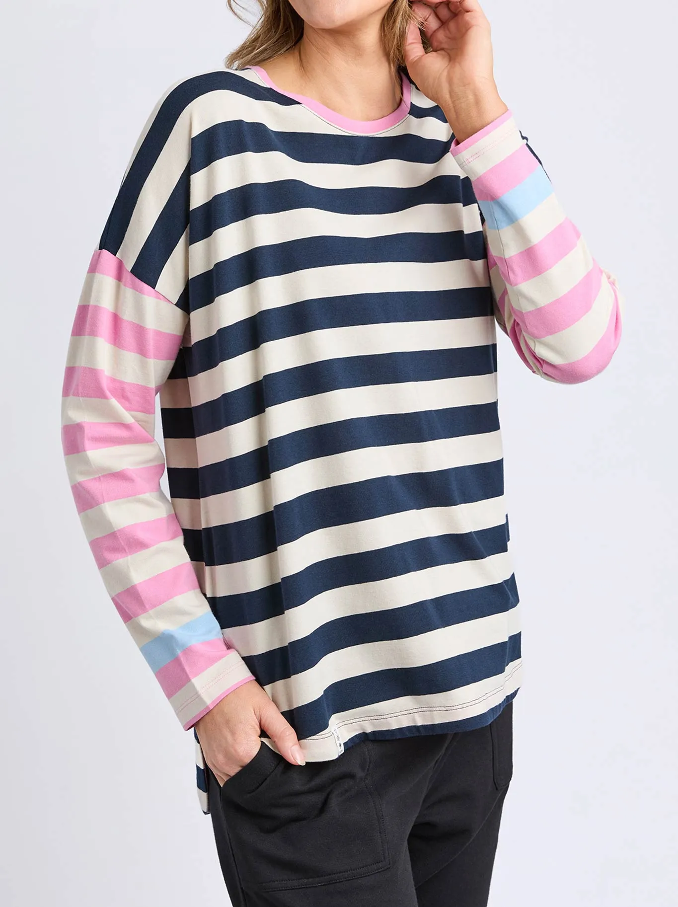 ELM GAEB STRIPE LONG SLEEVE TEE sold by ENNI product image thumbnail 2