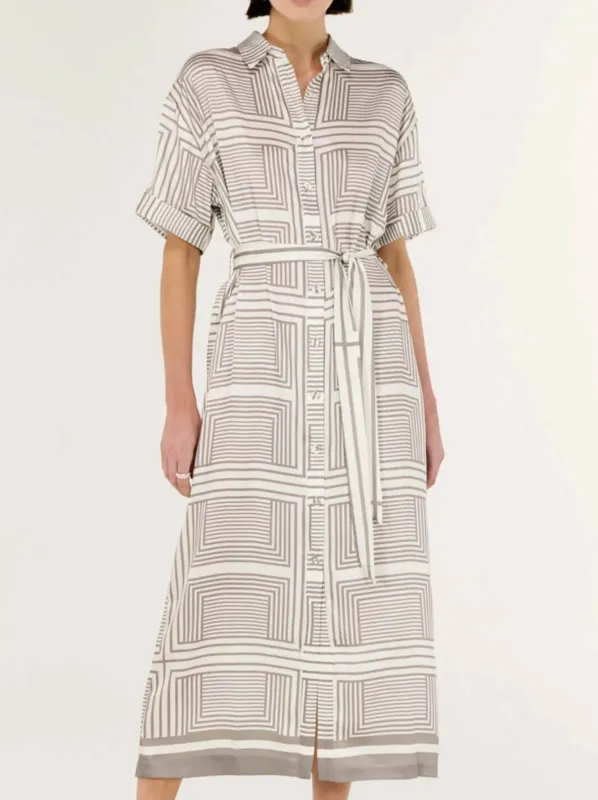 STAPLE THE LABEL SIPHON MIDI SHIRT DRESS made by Staple