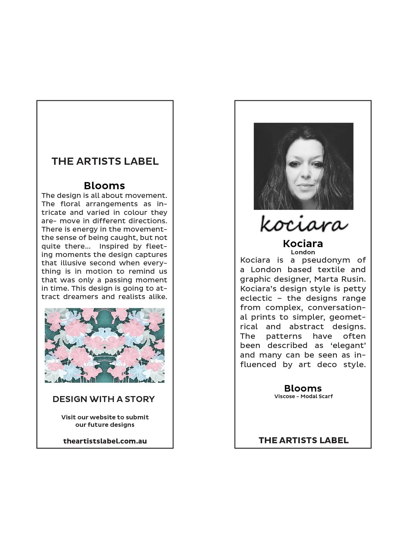 THE ARTISTS LABEL BLOOMS SCARF sold by ENNI product image thumbnail 3