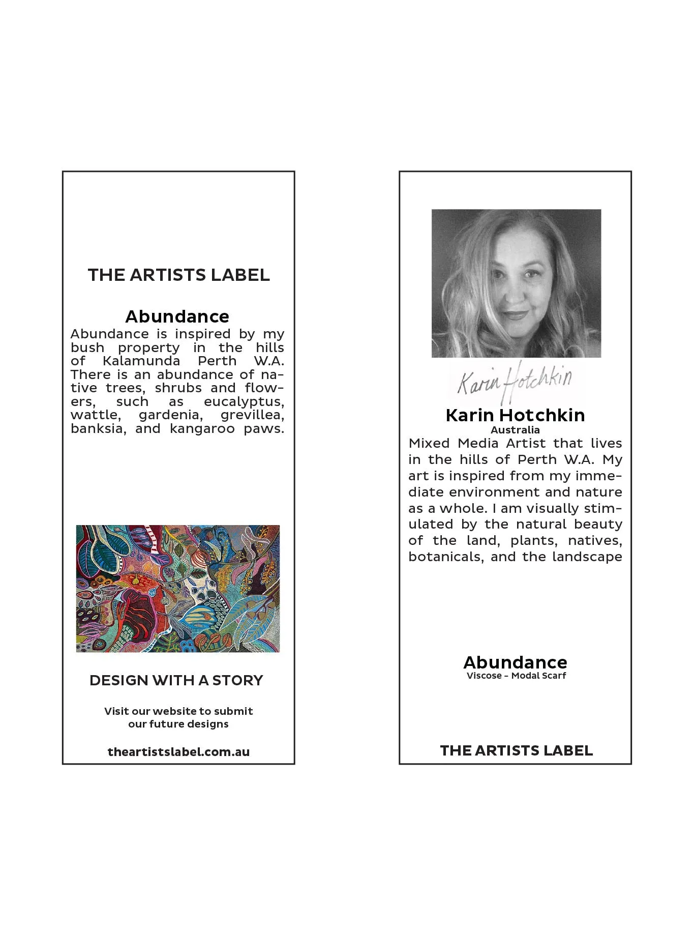 THE ARTISTS LABEL ABUNDANCE SCARF sold by ENNI product image thumbnail 3