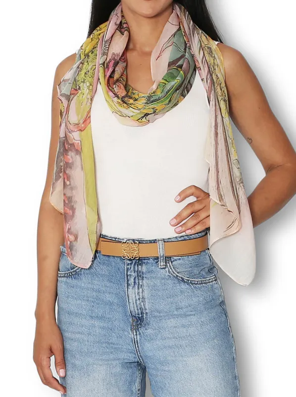 THE ARTIST LABEL WATTLE BLOSSOM SCARF made by ENNI