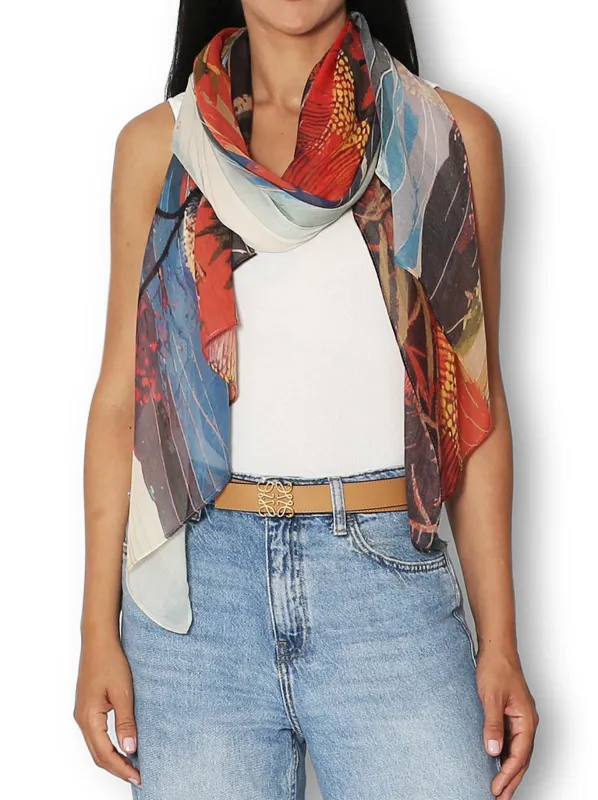 THE ARTISTS LABEL BLUE MOUNTAINS SCARF sold by ENNI