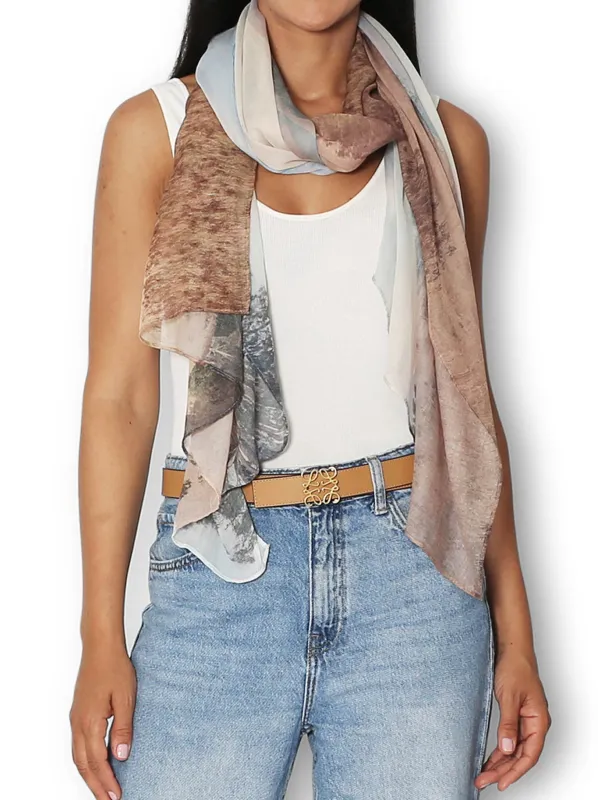 THE ARTISTS LABEL KIEWA VALLEY AUTUMN SCARF sold by ENNI