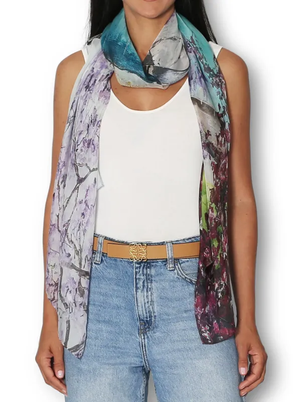 THE ARTISTS LABEL SYDNEY HARBOUR IN SPRING SCARF sold by ENNI