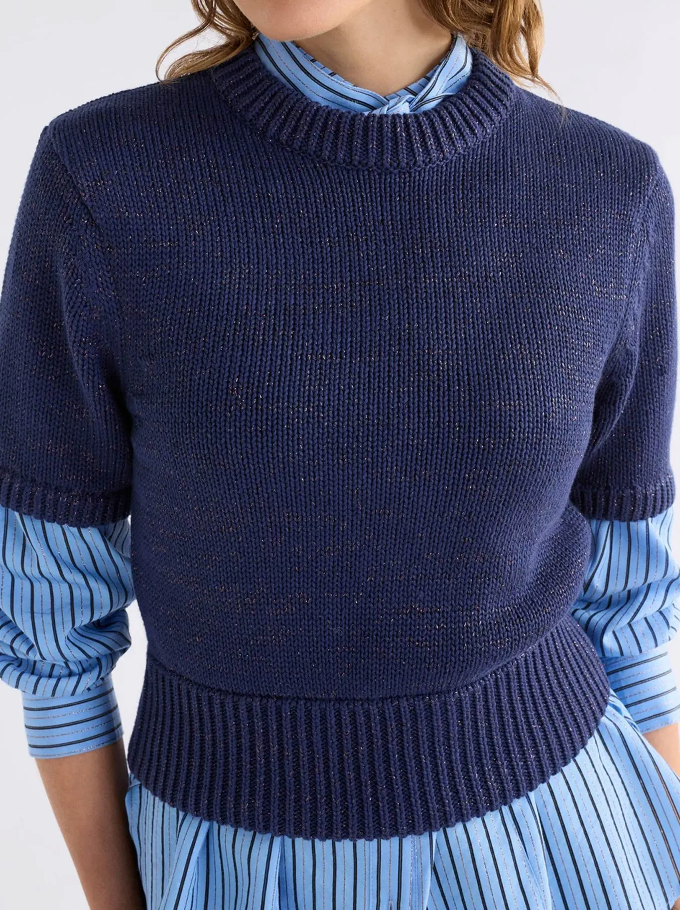 ELK LUFT LUREX KNIT TOP sold by ENNI product image thumbnail 3