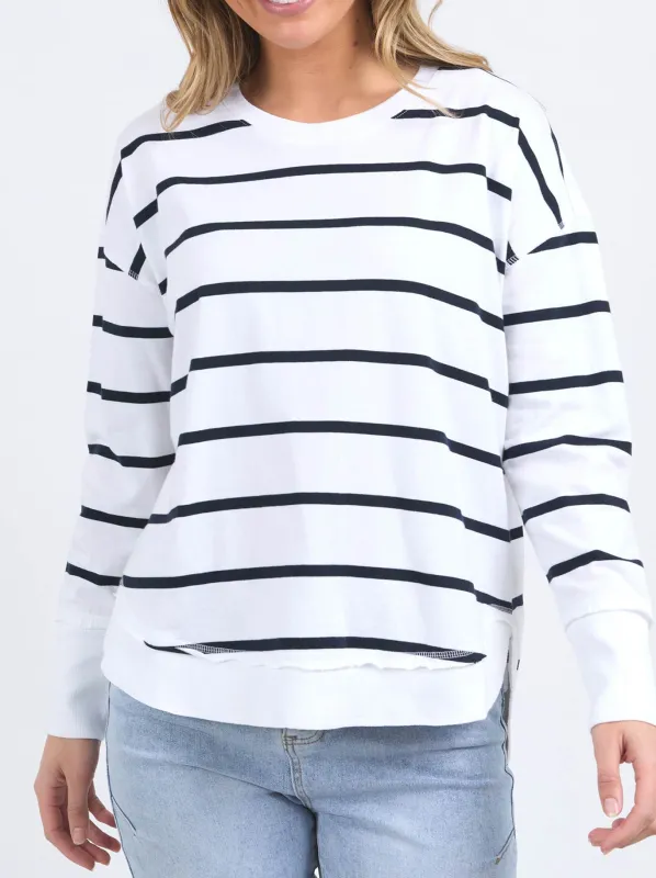 FOXWOOD FARRAH STRIPE LONG SLEEVE TEE made by Foxwood Clothing