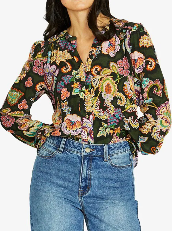 JUMP WILD CHINTZ TOP made by Jump