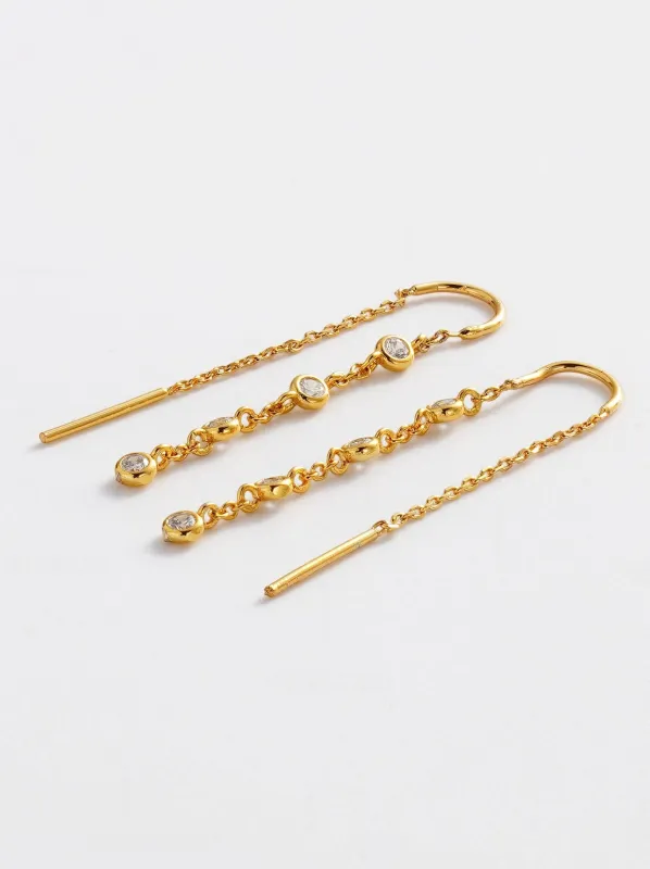 ZAFINO ADELE THREAD EARRING made by ENNI