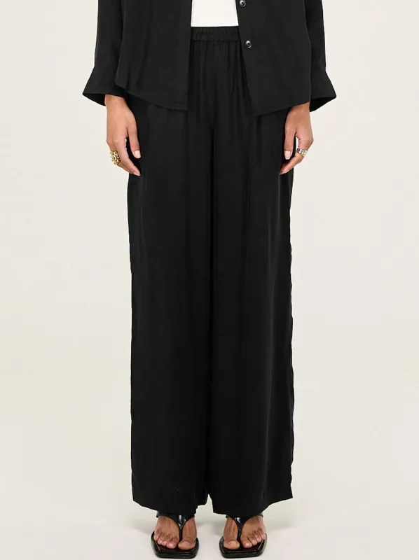 STAPLE THE LABEL SILVIE CUPRO RELAXED PANTS made by Staple