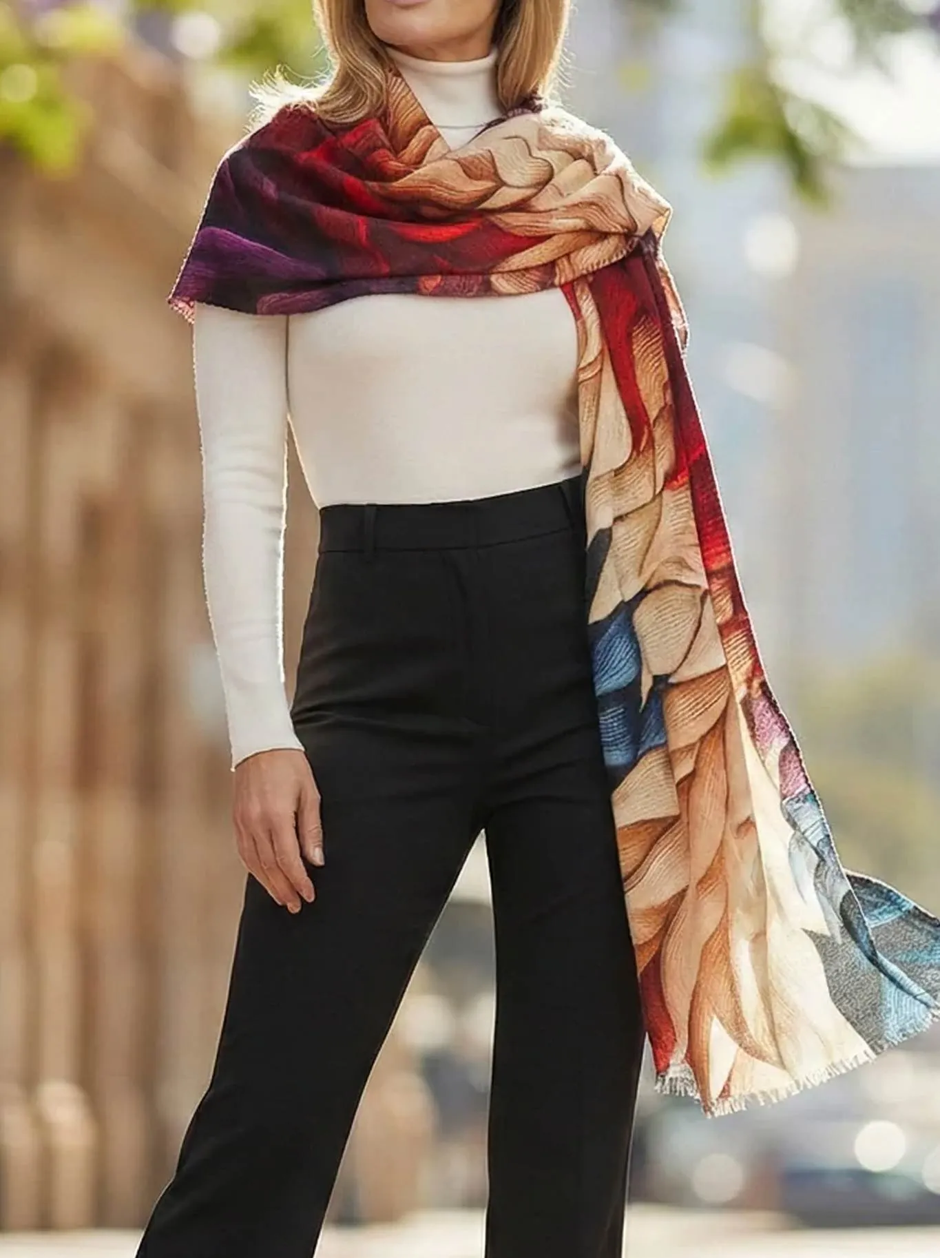THE SCARF COMPANY CECILY WOOL SCARF sold by ENNI product image thumbnail 5