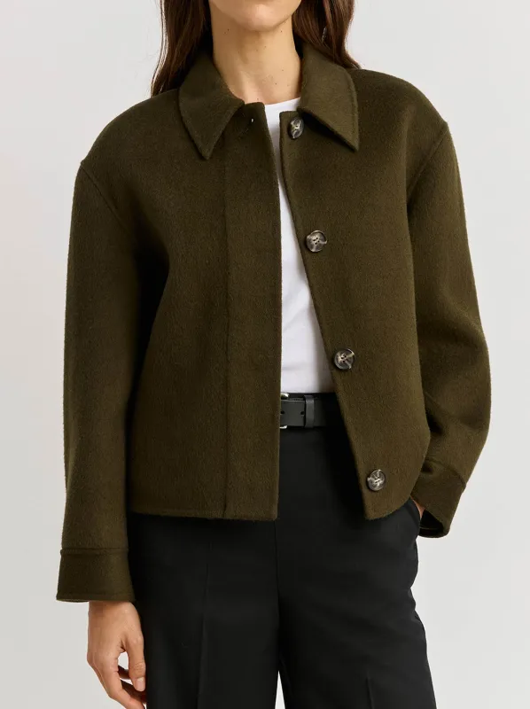 TOORALLIE BUTTON FRONT WOOL JACKET made by ENNI