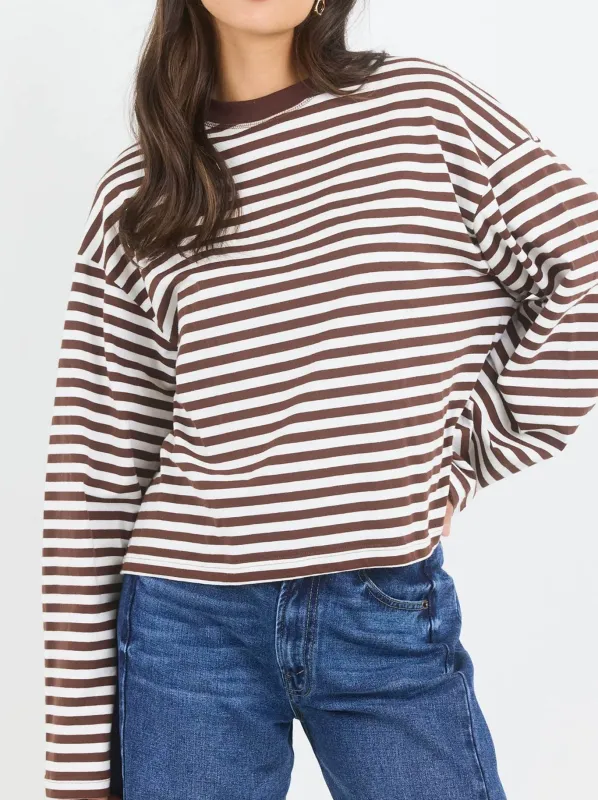 STORIES BE TOLD UNITE STRIPE LONG SLEEVE TEE made by ENNI