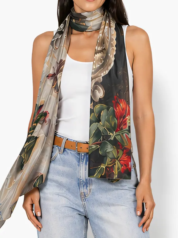 THE ARTISTS LABEL NAS IN A VASE SILK SCARF made by ENNI